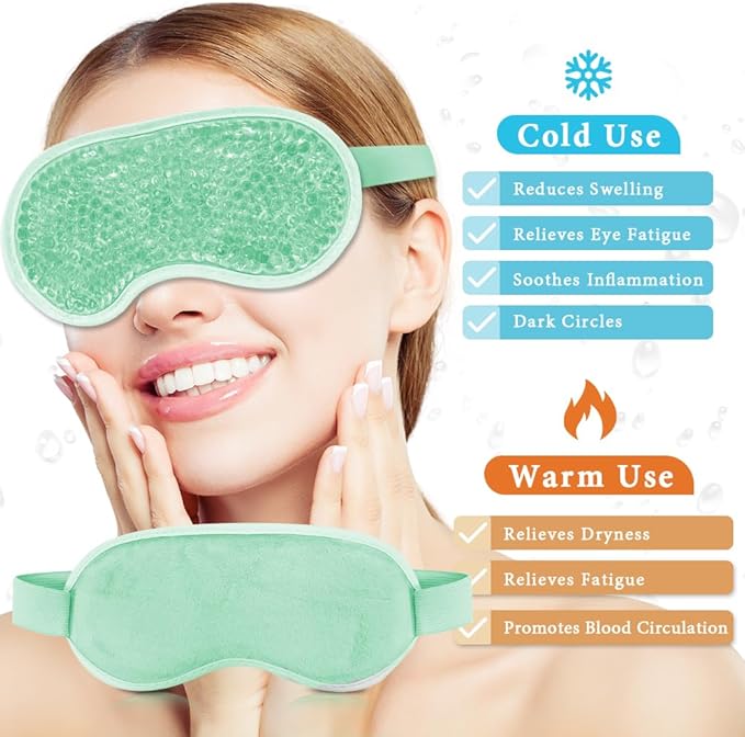 Cooling eye mask and silky