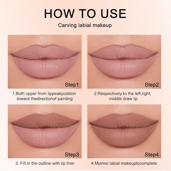 12 Colors lip liner pencils, Modern Classic Lip Liner, Lip Liner Pigmented Vegan Matte, Lasting Finish Lip Liner, Luxurious Creamy Long Lasting Lip Liner, Prevents Feathering and Fading, (12)