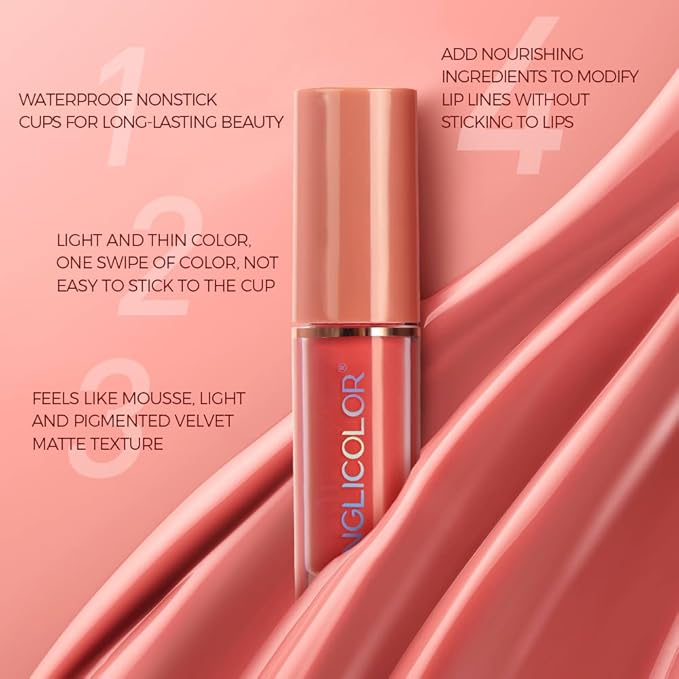 Matte Liquid Lipstick Set,Waterproof Long Lasting Non-Stick Lipstick for Women (12pcs)