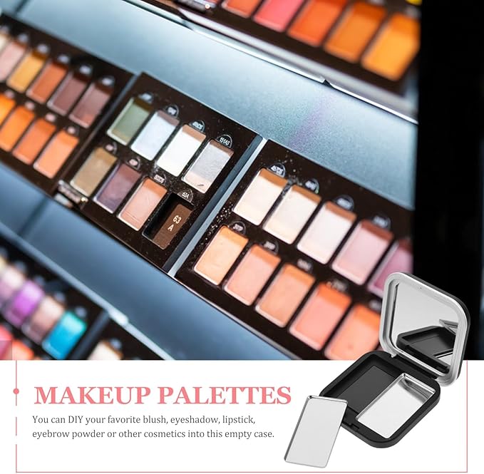 Beaupretty Makeup Palettes 2pcs Empty Eyeshadow DIY Lipstick