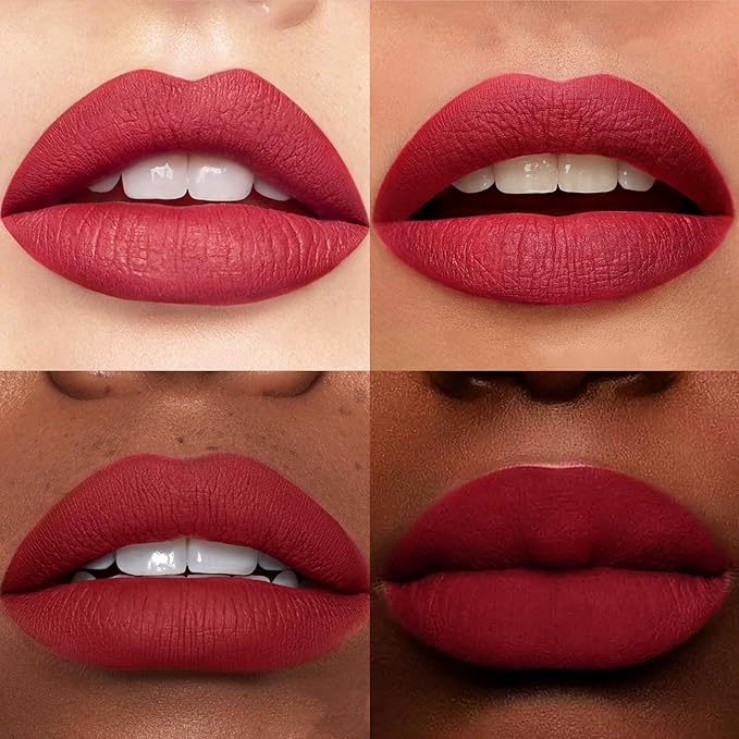 Lip Stain Marker,Nude Red Lip Tint Stain Pen Liner,Hydrating