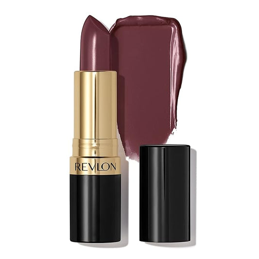Revlon Super Lustrous Lipstick, Creamy Formula For Soft, Fuller-Looking Lips, Moisturized Feel, 045 Naughty Plum, 0.15 oz