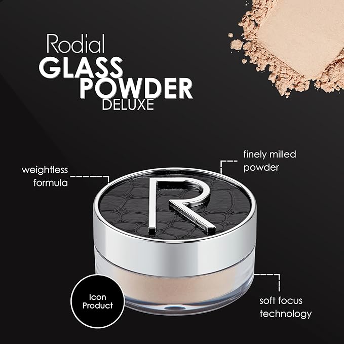 Rodial Glass Powder Mini 0.., Skin Perfecting Loose Setting Powder 10oz