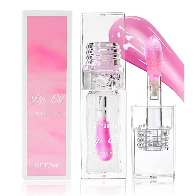 Magic Color Changing Lip Oil,Plumping Glimmer Color Changing Lip