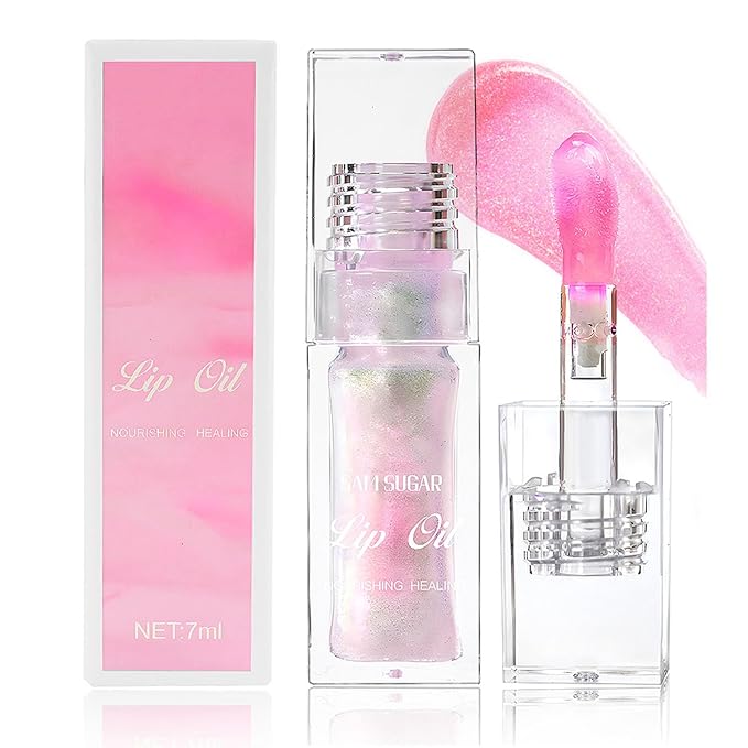Bossup Color Changing Lip Oil,Magic Color Changing Lip