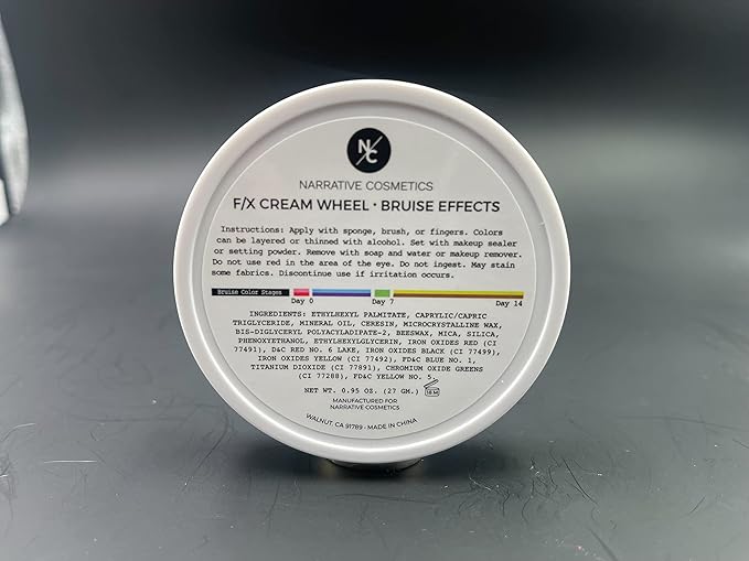 6-Color Bruise Wheel, Professional SFX Cream Makeup Palette