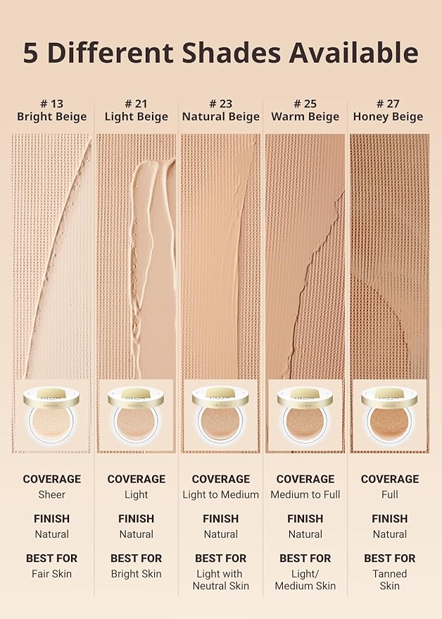 MISSHA Glow Cushion No.21 Light Beige for Bright
