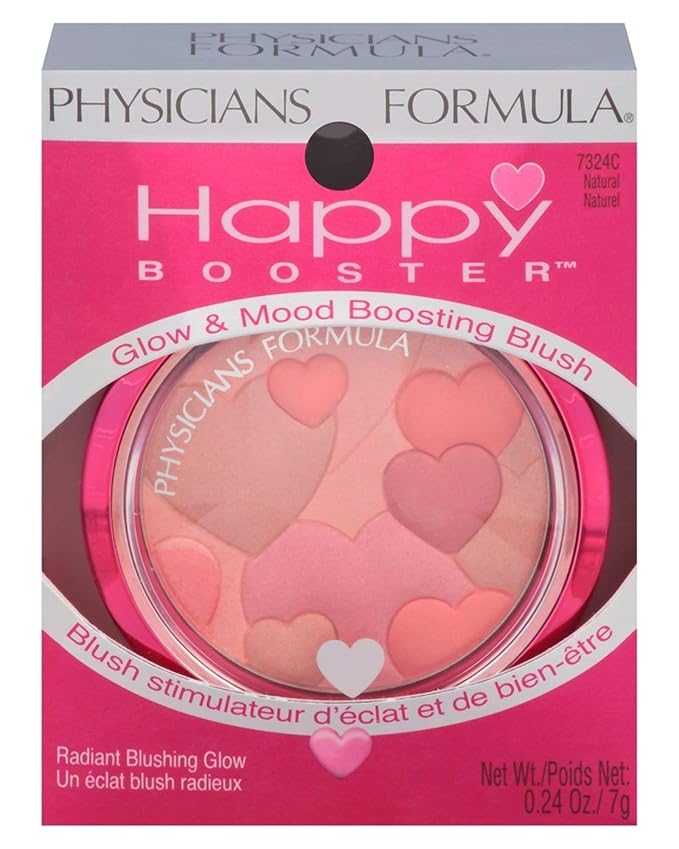 Physicians Formula Blush Happy Booster Glow & Mood Boosting Face Blush Makeup Powder - Natural