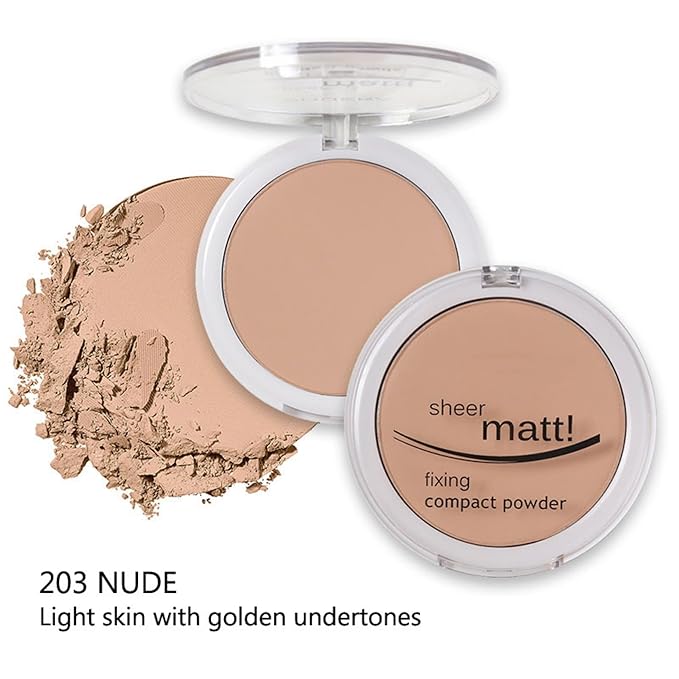 MAEPEOR Pressed Powder 8 Colors Oil Control Matte (03 Nude)