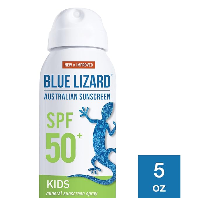 BLUE LIZARD Mineral Sunscreen Kids SPF 50+ Spray, 5 Fl Oz
