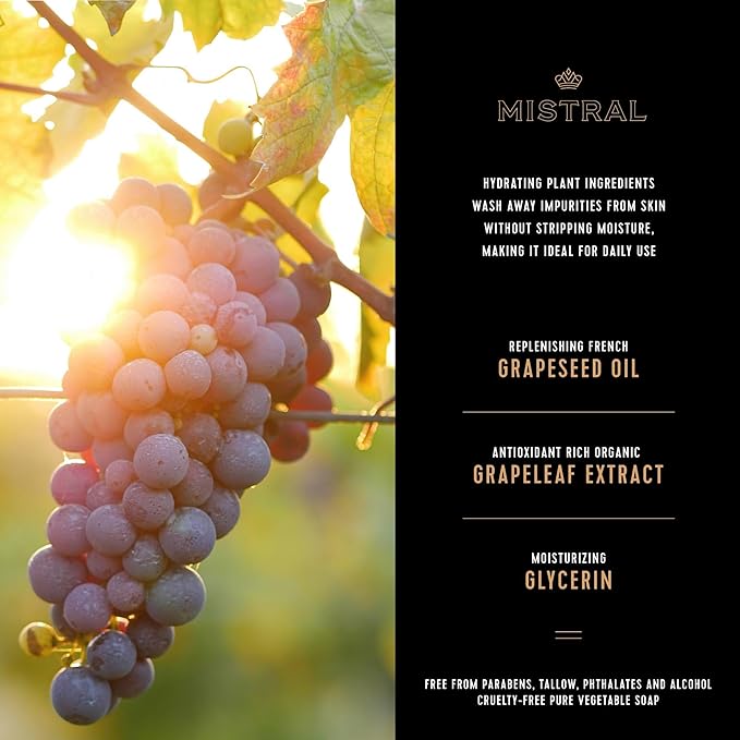 Mistral Bar Soap, Mezcal Lime, Large Bar, Natural Exfoliation