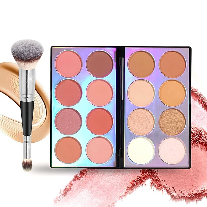 16 Colors Blush Contour Highlighter Makeup Palette