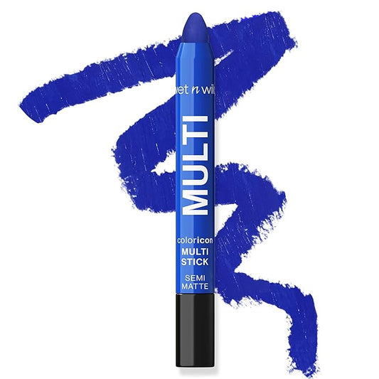 wet n wild Color Icon Cream Eyeliner Eyeshadow Multi-Stick, Moisturizing, Nourishing Velvety Cream-to-Powder Buildable & Blendable Formula, Cruelty-Free & Vegan - Blue Me Away