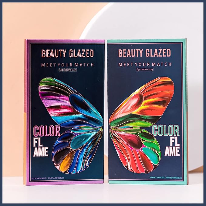 18 Colors Eyeshadow Palette, Butterfly Series Highly Pigmented
