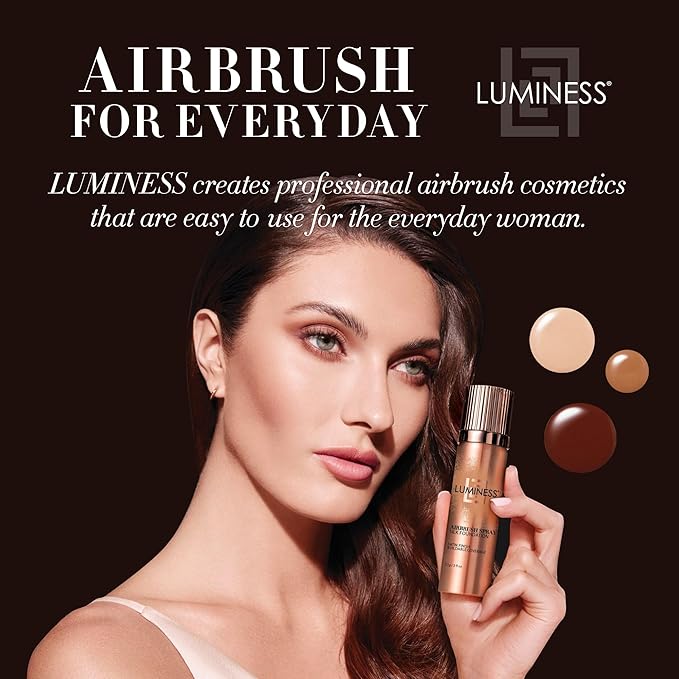 LUMINESS Silk Airbrush Spray Foundation & Buffing Brush Foundation Concealer