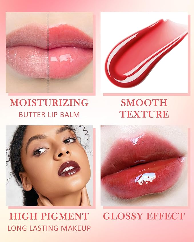 Lip Butter Balm Brown Sugar, Hydrating Tinted Butter Lip