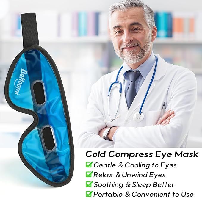 Cooling eye mask, gel eye