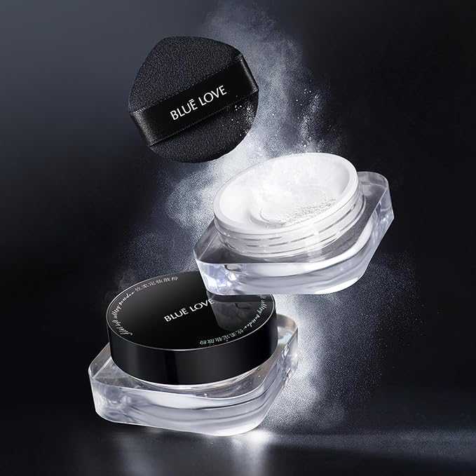 BLUE LOVE Setting Powder Makeup for Oily Skin, Loose Powder(Transparent)