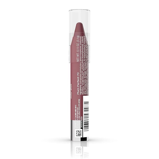 Neutrogena Moisturesmooth Color Lipstick, 70 Plum Perfect, .011 Oz.