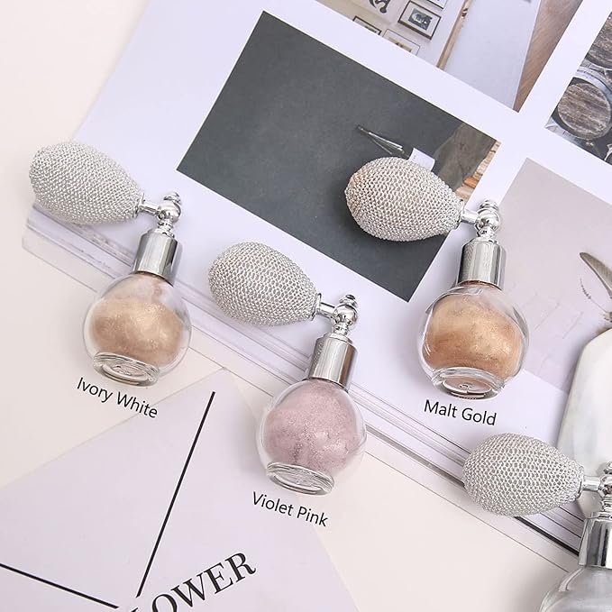 Highlighter Powder Spray, Ksndurn Malt Gold Glitter High Gloss Spray - Shimmer Sparkle Powder Makeup Spray