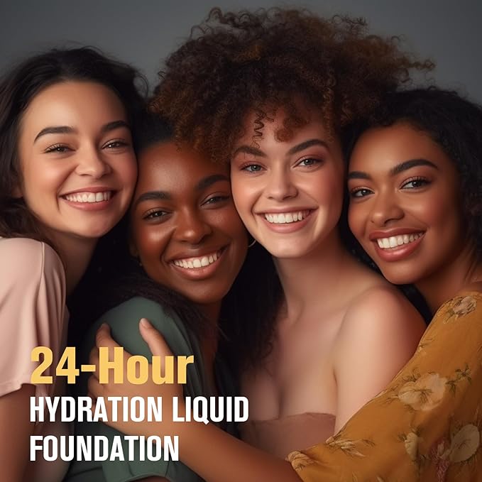 UCANBE White Liquid Foundation Makeup, Medium to Full fl. oz.