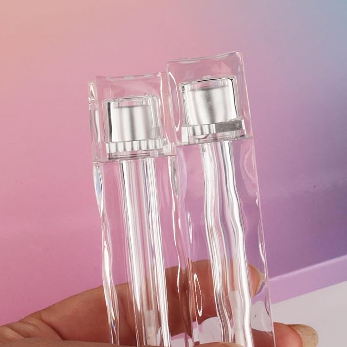 COSIDEA 10PCS Empty 4ML clear Lip Gloss Tubes Wave Square lipgloss Tube with Wand Applicator for Lip oil tint bottles container small business