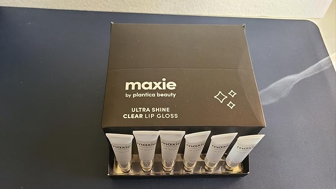 Maxie by Plantico Beauty Clear Lip Polish bulk (12 Pieces) CLEAR/ALOE (Original Clear, 3 PCS)