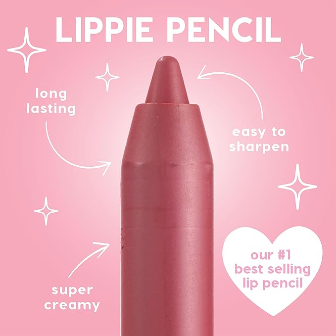 ColourPop Lippie Lip Pencil - High-Pigment, Long-Lasting & Sharpenable Lip Liner with High-Impact Color - Vegan, Cream Formula with Precise Application - Brink (0.04 oz)