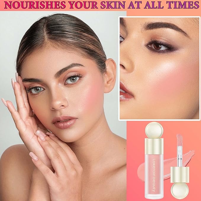 Matte Soft Liquid Blush,Waterproof Long Lasting Moisturizing Velvet Blushes Makeup(#01)