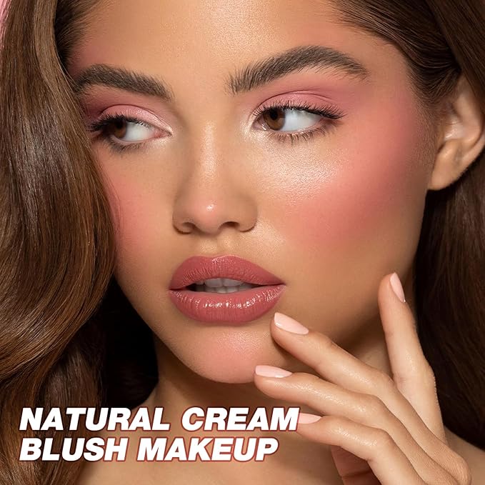 Boobeen Cream Blush Stick, Multi-Use Face Blush for & Blendable