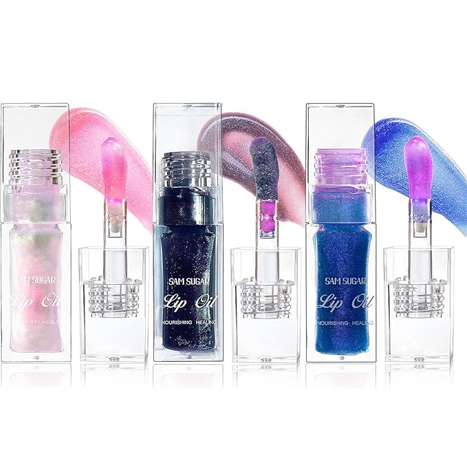 3 Colors Bossup Color Changing Lip Oil,Magic Color Lip