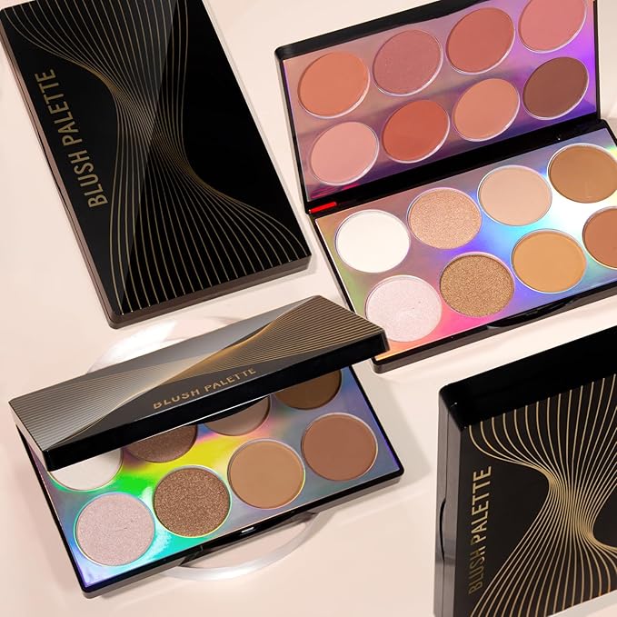 16 Colors Blush Contour Highlighter Makeup Palette, All-in-One