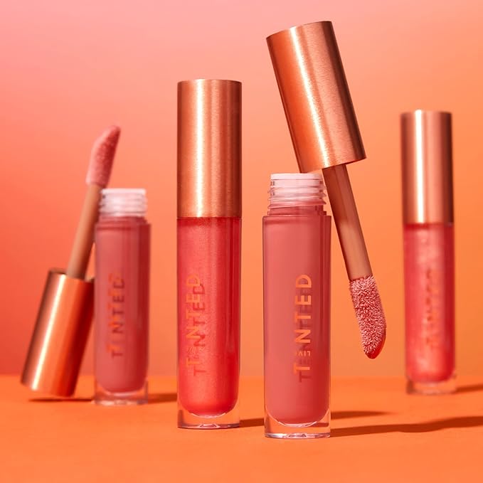 Live Tinted Huegloss High-Shine Lip Gloss - Hydrating, Non-Sticky, Moisturizing Lip Gloss with Hyaluronic Acid, Coconut Oil, and Shea Butter For a Soft Barrier & Seals in Moisture - Soft Shimmary Pink