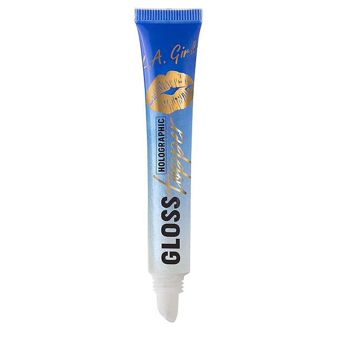 L.A. Girl Holographic Gloss Topper, Kaleidoscope, 0.34 fl. oz.,Blue,GLG573