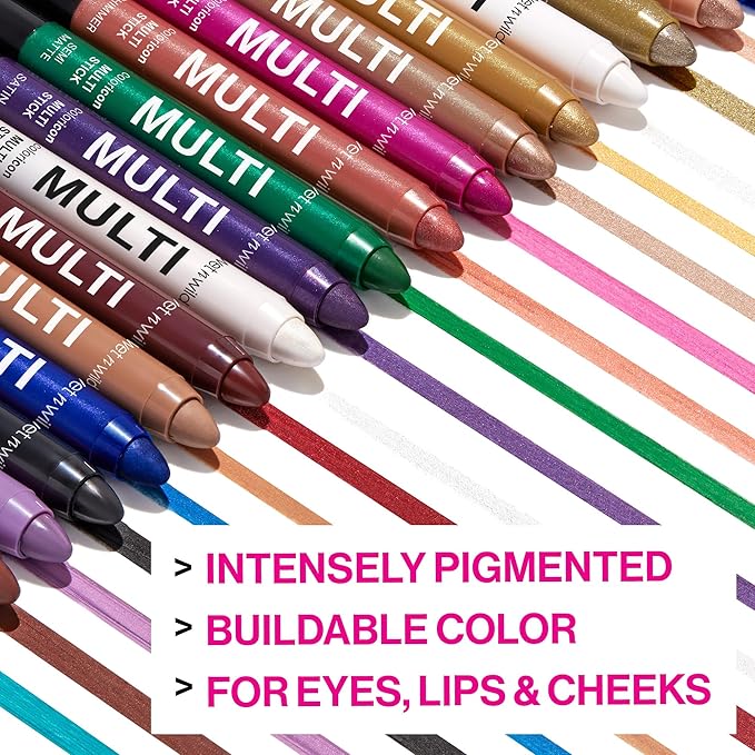 wet n wild Color Icon Cream Eyeshadow Multi-Stick, Moisturizing, Nourishing Velvety Cream-to-Powder Buildable & Blendable Formula, Cruelty-Free & Vegan - Peachy Crush (Pack of 2)