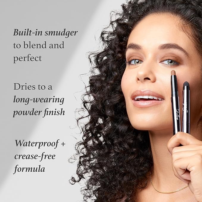 Julep Eyeshadow 101 Cream-to-Powder Waterproof Shadow Stick – Lavender Matte – Long-Lasting, Crease-Proof, Light Purple Matte Cream Eyeshadow with Built-in Smudger