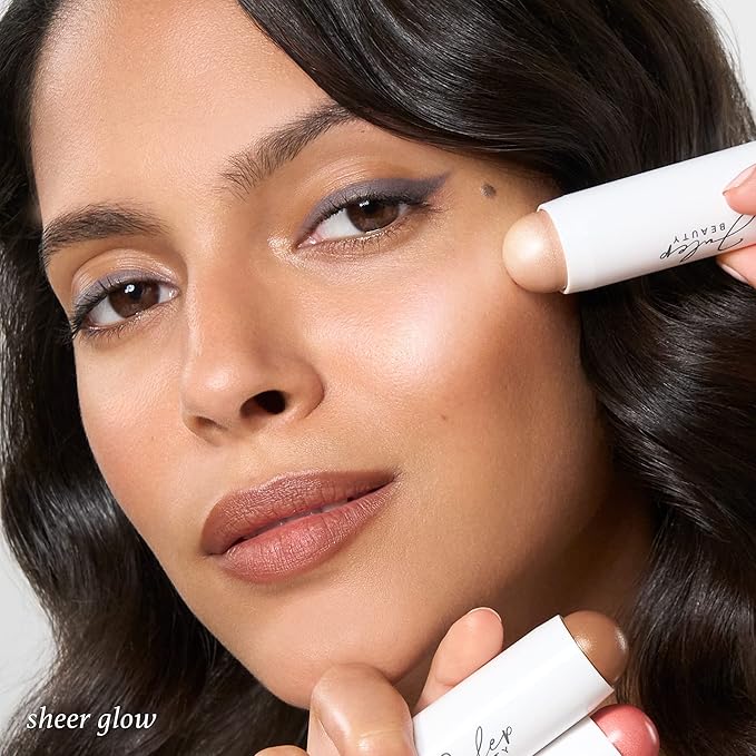 Julep Skip the Brush 3-in-1 Color Stick for Eyes, Cheeks, and Lip Trio Muted Mauve, Neutral Bronze, Sheer Glow