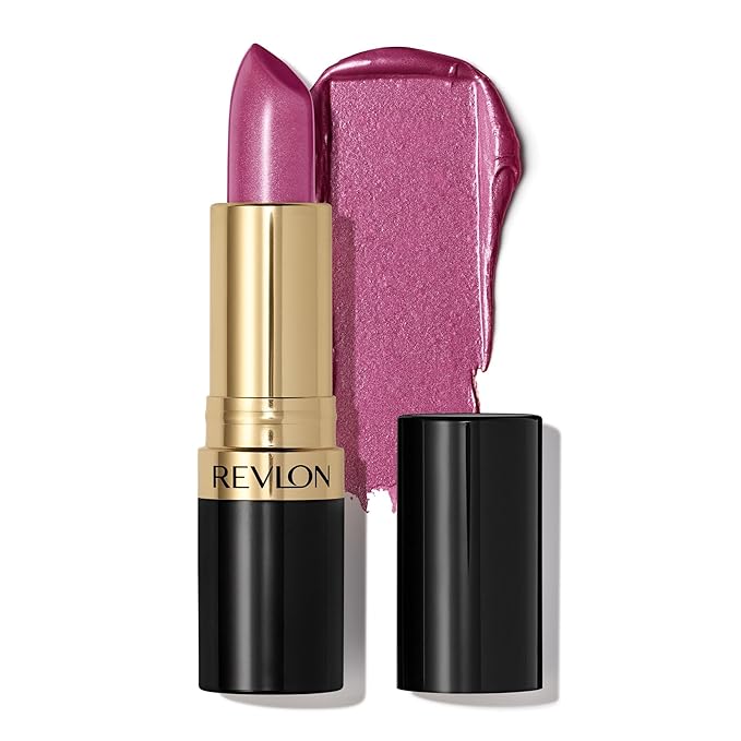 Revlon Super Lustrous Lipstick, Creamy Formula For Soft, Fuller-Looking Lips, Moisturized Feel, Iced Amethyst (625), 0.15 oz