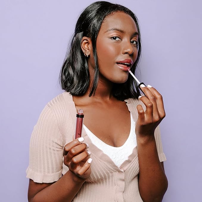 Juwel Cosmetics Ultra Lip Gloss, Gloss for Dry Lips, High Shine, Smooth Finish Moisturizing Lip Gloss with Beeswax, Castor Oil and Vitamin E, Vegan, Talc-free, Cashmere