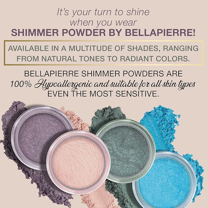 bellapierre Shimmer Powder | Paraben Free | Vegan - Storm 35g