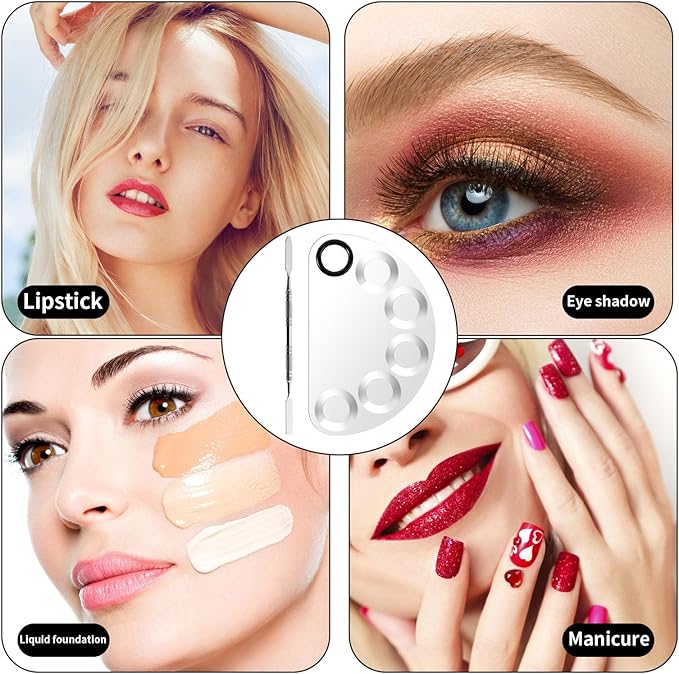 Makeup Mixing Foundation Palette Tools - Stainless Steel