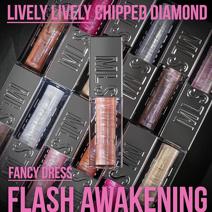 3 PCS Glitter Lip Gloss Set, Hydrating Nourishing Sparkling Plumping Lip Oil, Long Lasting Glossy Lip Balm Lip Care, Transparent Moisturizing No-Sticky Lip Gloss