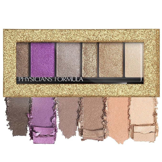 Physicians Formula Shimmer Strips Custom Eye Enhancing Eyeshadow & Eyeliner, Glam Nude, Dermatologist Tested