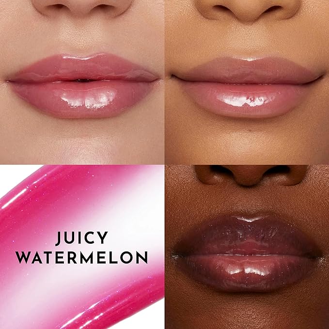 Women's Forget The Filler Lip Plumper Line Gloss, Juicy Watermelon, Pink, 0.11 Fl Oz (Pack of 1)