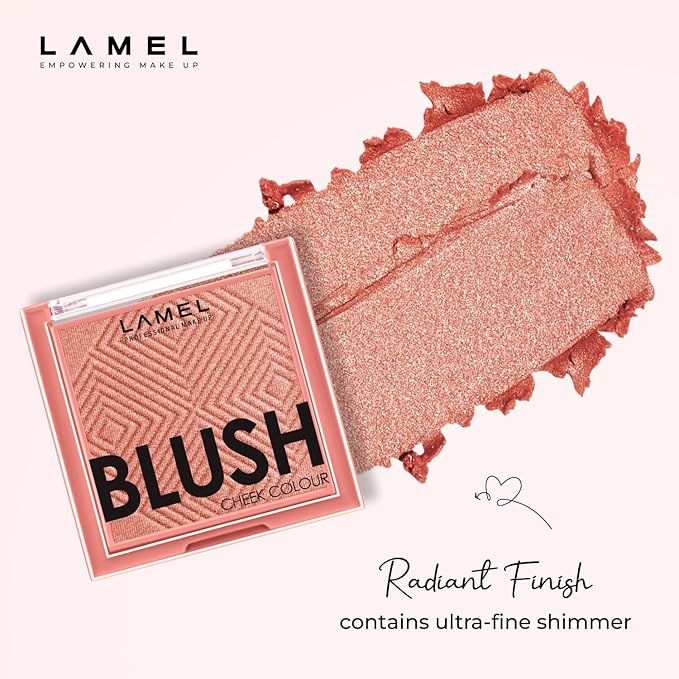 Blush Cheek Rouge Color Mini - Blendable Natural Blush Powder - Enhances & Defines Shapes & Features - Shading & Contouring Powder - 4 Universal Shades - 402 (Rouge) - 3.8g / 0.13 oz