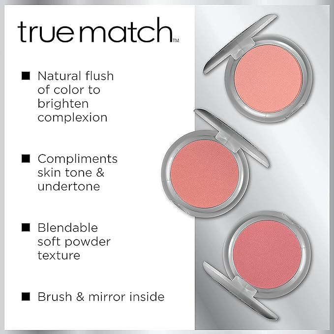 L'Oreal Paris True Match Super-Blendable Blush, Spiced Plum, 0.21 oz.