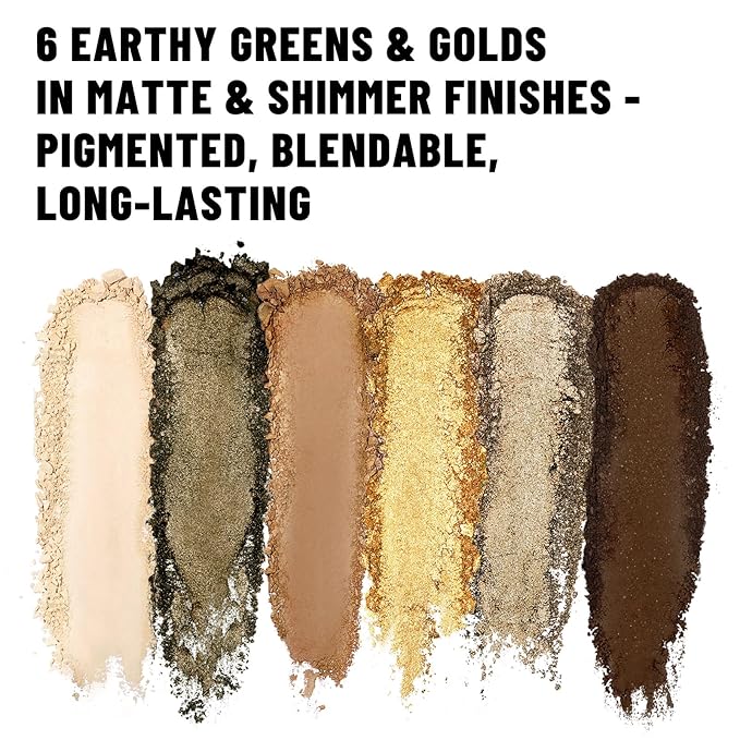 6 Colors Mini Naked Eyeshadow Makeup Palette Olive-colored Neutral Tone Eye Shadow Matte & Shimmer Nude Make Up Pallet with Mirror Blendable Highly Pigmented Travel Size Gift Kit 04