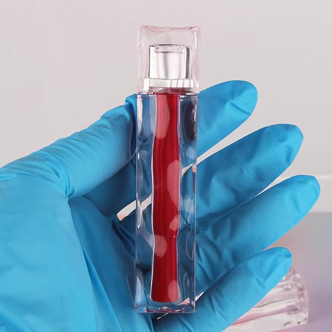 COSIDEA 10PCS Empty 4ML clear Lip Gloss Tubes Wave Square lipgloss Tube with Wand Applicator for Lip oil tint bottles container small business