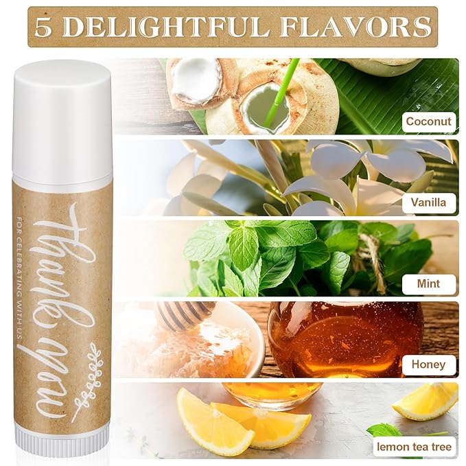 150 Pieces Lip Balm Bulk Small Moisturizing