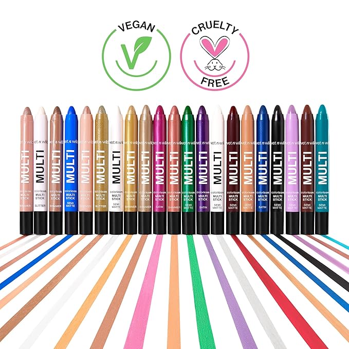 wet n wild Color Icon Cream Eyeshadow Multi-Stick, Moisturizing, Nourishing Velvety Cream-to-Powder Buildable & Blendable Formula, Cruelty-Free & Vegan - Peachy Crush (Pack of 2)
